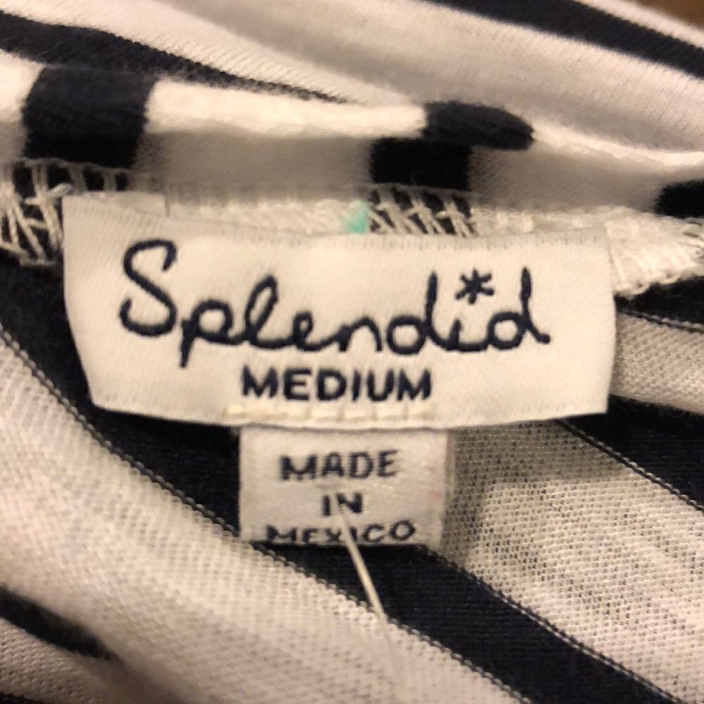 Splendid Black & White Striped Short-sleeve Shirt - Picture 7 of 7